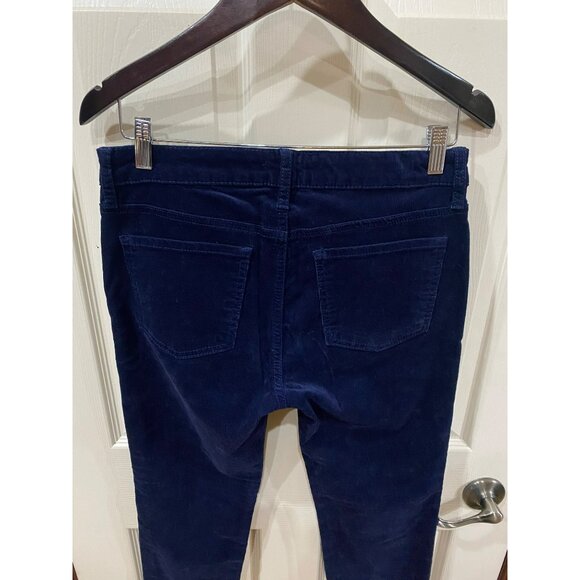 Edyson Womens Navy Blue Corduroy Hampton Skinny Pants Size 28 Like New - Picture 5 of 8